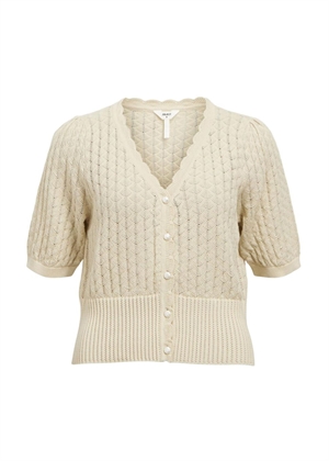Noemi knit 2/4 cardigan Sandshell Object 